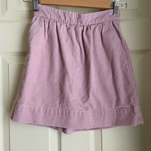 CrewCuts by J. Crew pale pink corduroy skirt 12